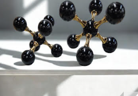 Black and gold metal hepta set - Cavelh