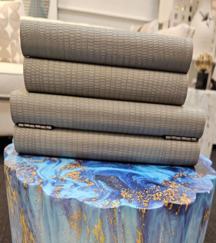 100% grey leather decorative book set - Cavelh